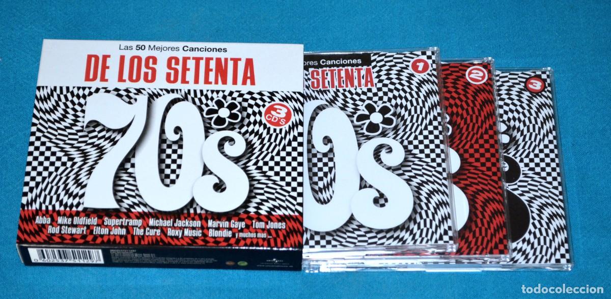 CD de M&uacute;sica: Pack 3 CDs Las 50 Mejores Canciones de los Setenta. M&uacute;sica.