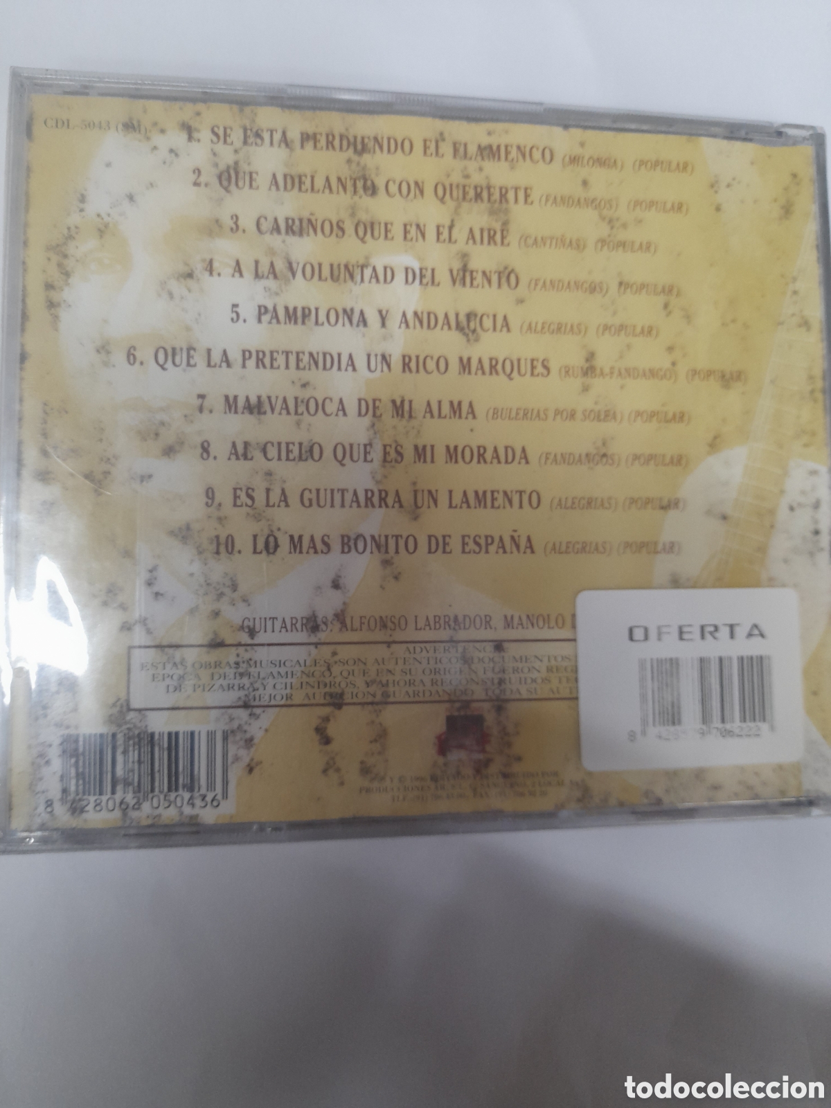 CDs de m&uacute;sica: Manolo De La Ribera. C&aacute;tedra del Cante. - Foto 2