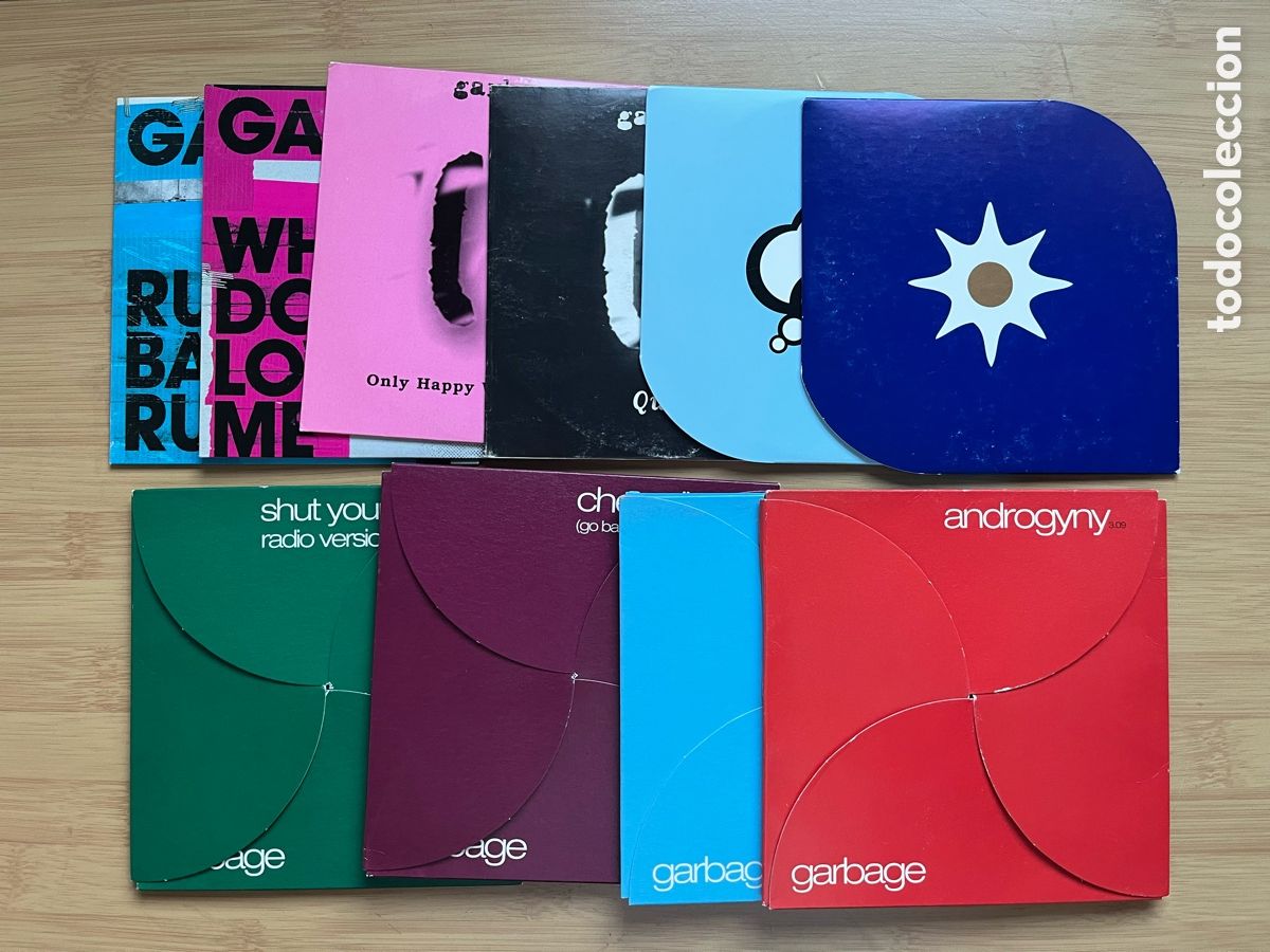 CDs de M&uacute;sica: GARBAGE. Run baby run. Why do you love me. Only happy when it rains. Queer........... (10cds single)