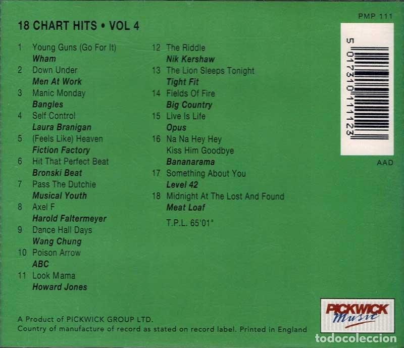 CDs de m&uacute;sica: Various - 18 Chart Hits - Vol. 4. CD - Foto 2