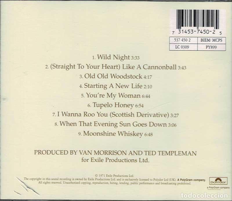 CDs de m&uacute;sica: Van Morrison - Tupelo Honey. CD - Foto 2