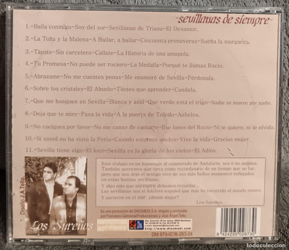 CDs de m&uacute;sica: Los Sure&ntilde;os. Sevillanas de siempre. - Foto 2