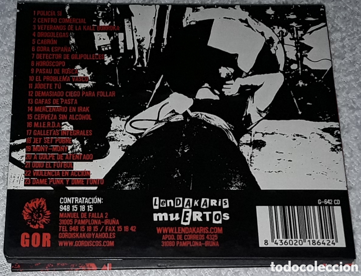 CDs de m&uacute;sica: CD - LENDAKARIS MUERTOS - CON POSTER - DIGIPACK - Foto 2