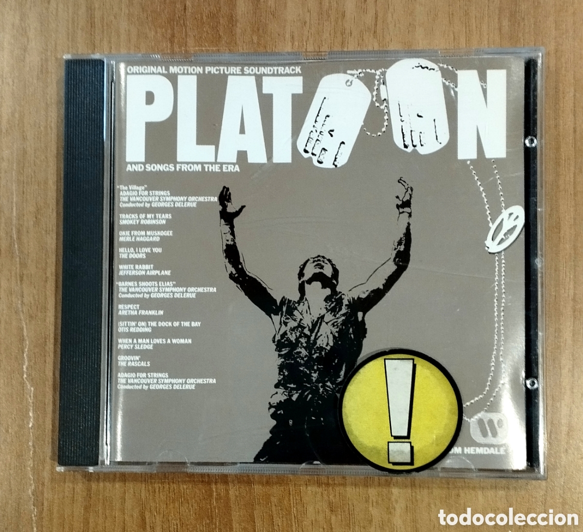 CDs de m&uacute;sica: CD BANDA SONORA ORIGINAL PEL&Iacute;CULA &rdquo;PLATOON&rdquo; - Foto 1