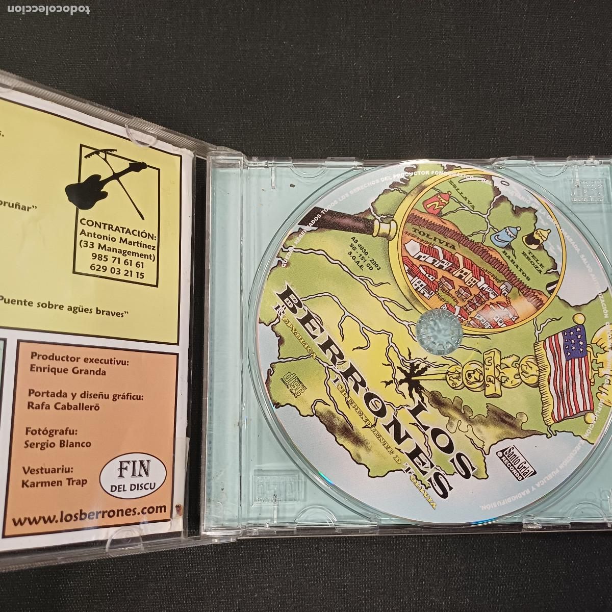 CDs de m&uacute;sica: LOS BERRONES/REPUBLICA INDEPENDIENTE DE TOLIVIA/CD. - Foto 2