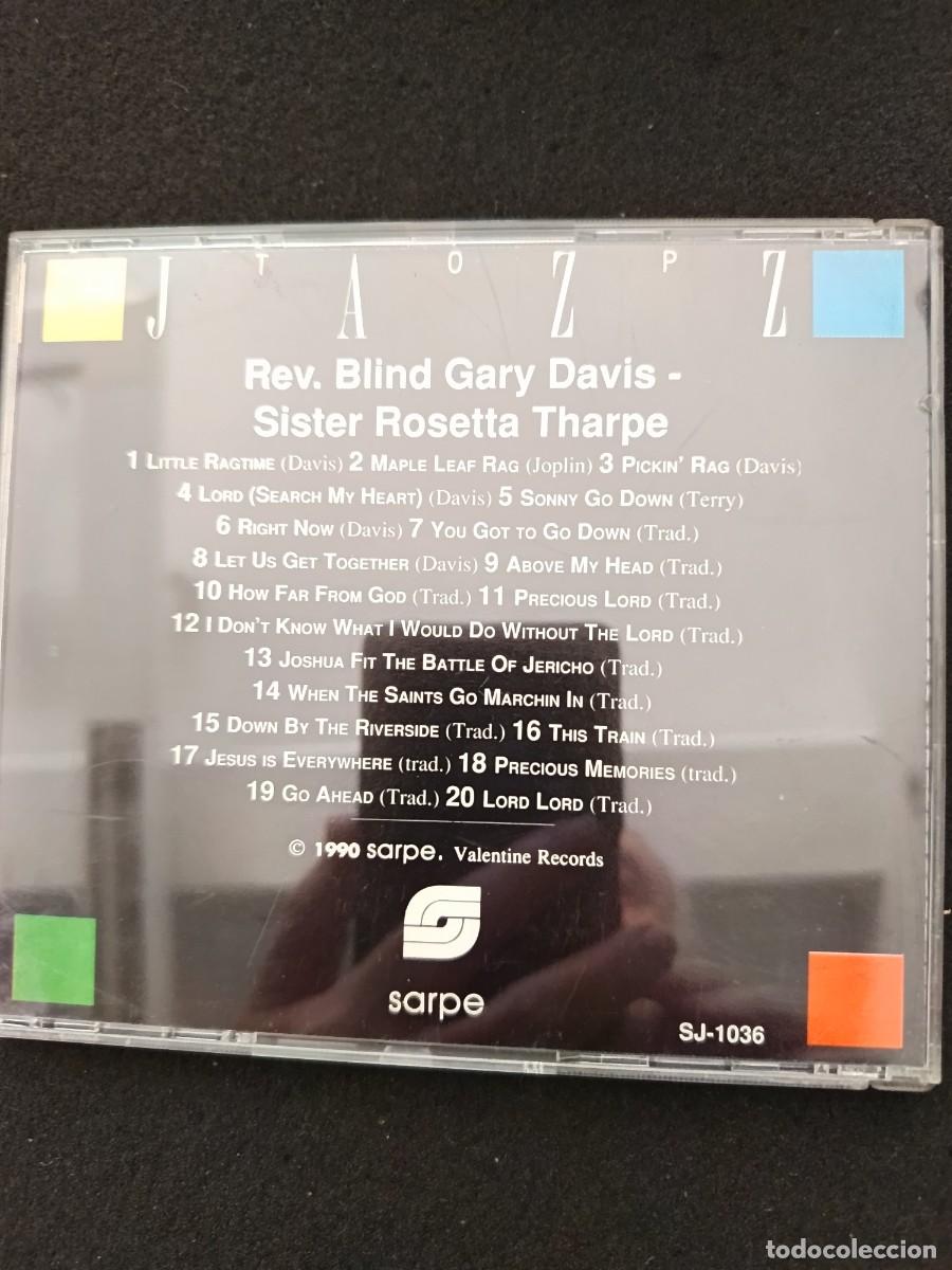 CDs de m&uacute;sica: BLIND GARY DAVIS - ROSETTA THARPE (TOP JAZZ SARPE). - Foto 2