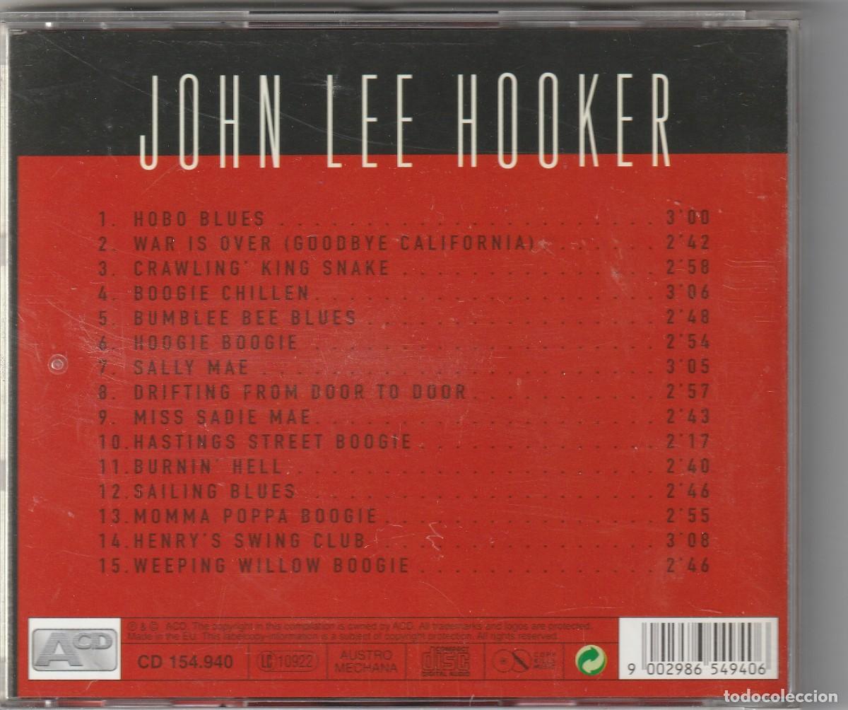 CDs de m&uacute;sica: JOHN LEE HOOKER - HOBO BLUES (CD ACD) - Foto 2