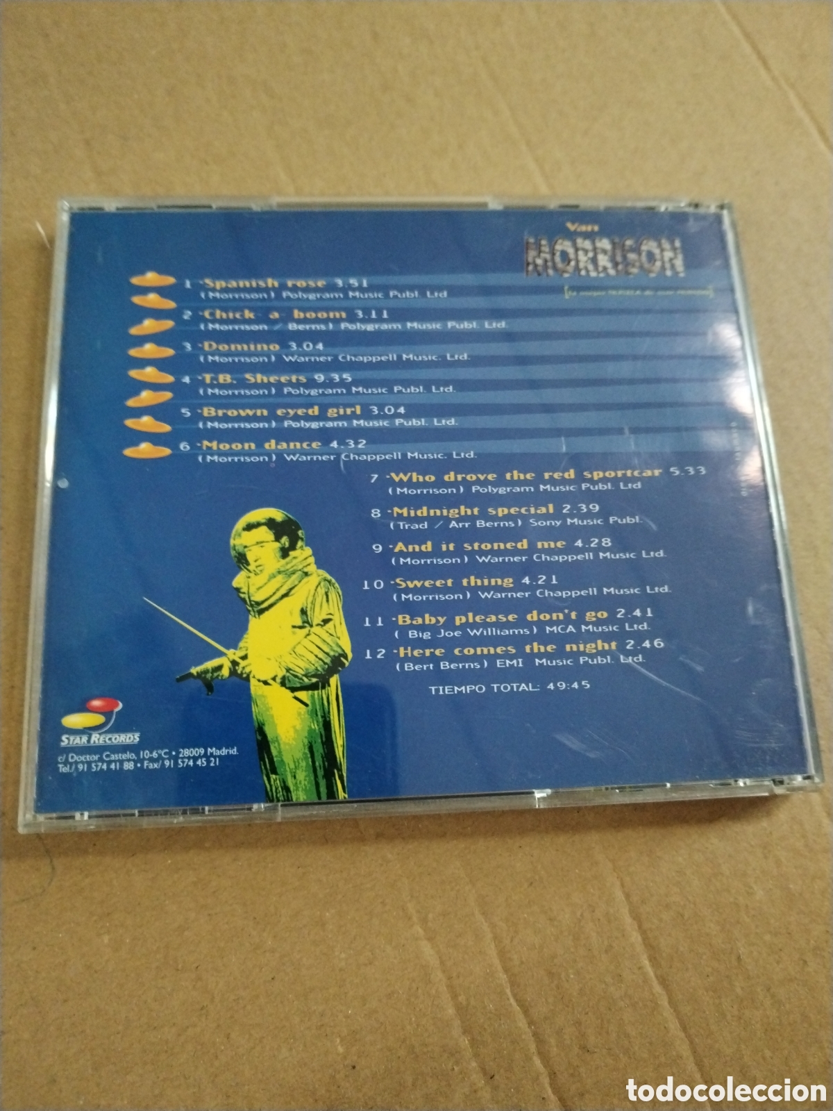 CDs de m&uacute;sica: VAN MORRISON. 12 GRANDES EXITOS EN VERSION ORIGINAL. CD. - Foto 2