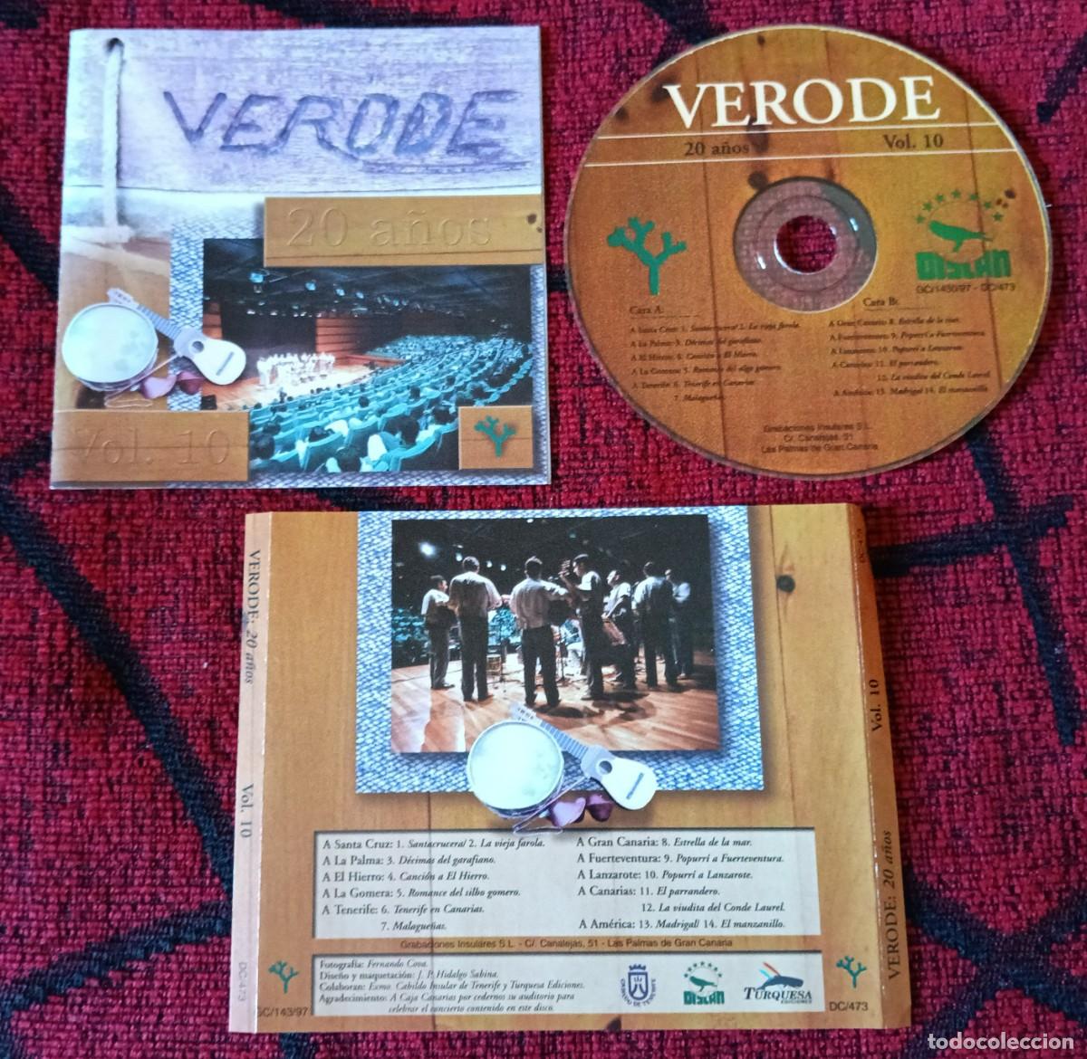 CDs de m&uacute;sica: VERODE ** 20 A&ntilde;os: Vol. 10 ** CD ORIGINAL - Foto 1