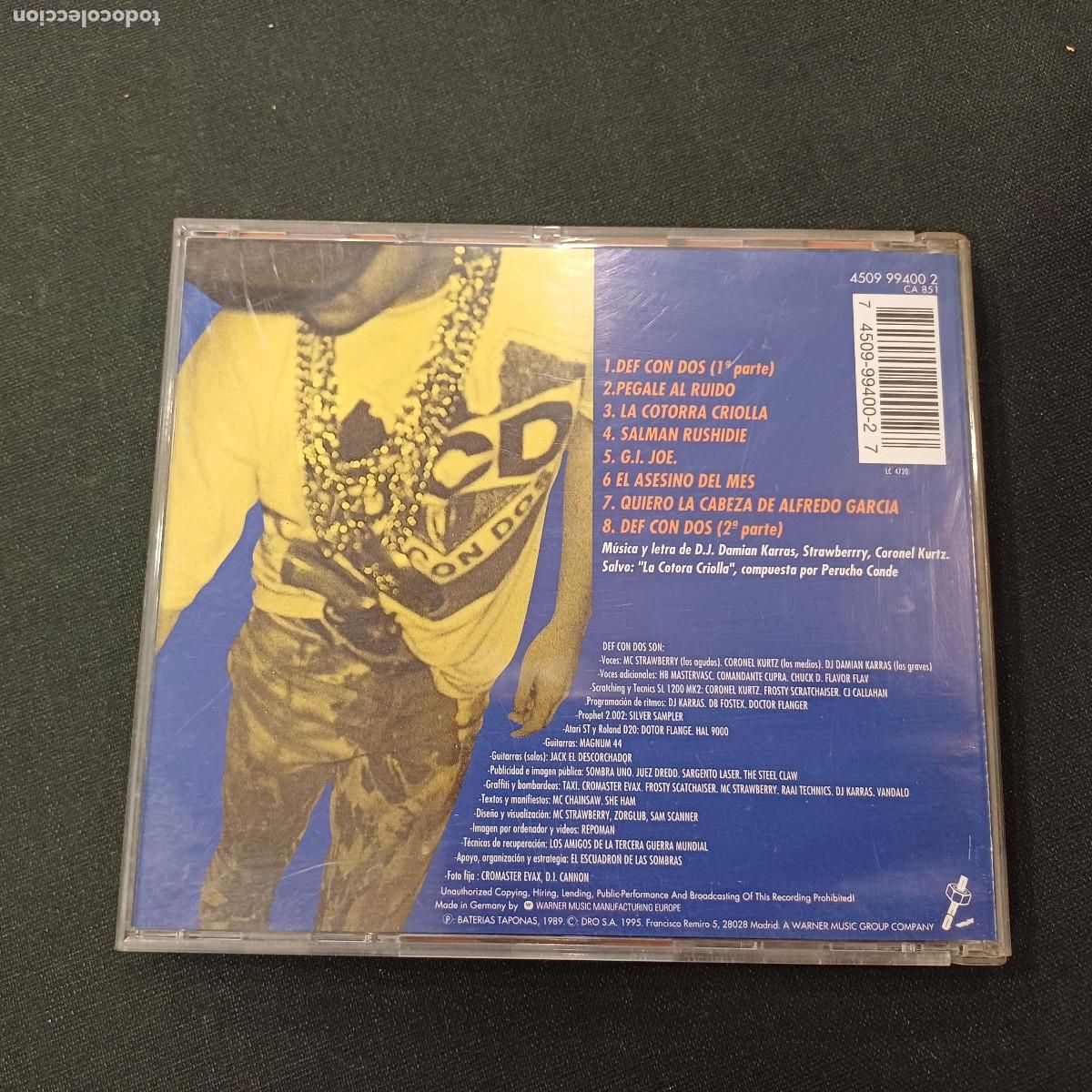 CDs de m&uacute;sica: DEF CON DOS/SEGUNDO ASALTO/CD. - Foto 3