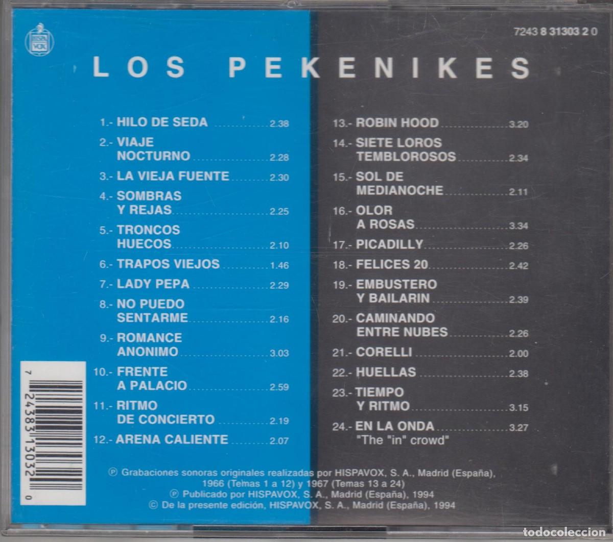 CDs de m&uacute;sica: Los Pekenikes cd 2 al precio de 1 1994 Hispavox - Foto 2