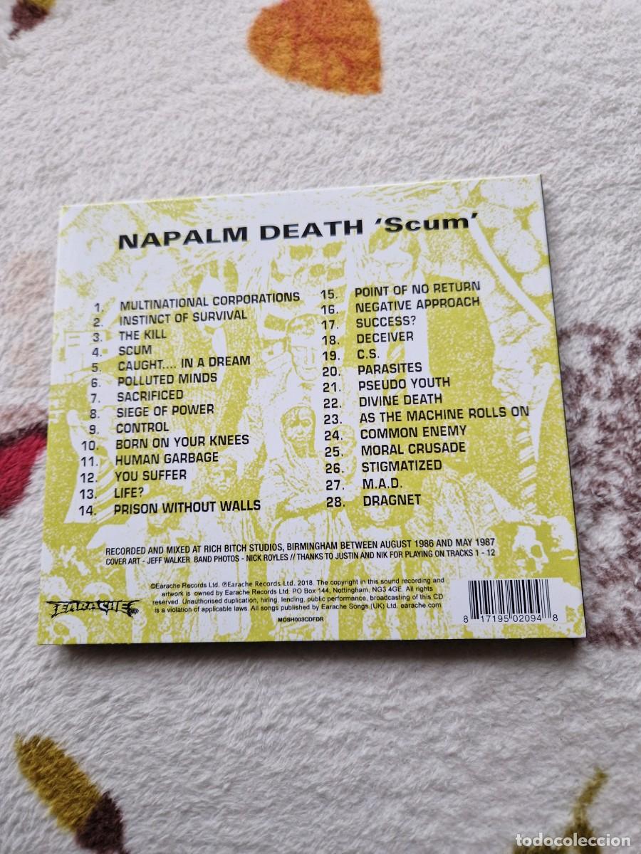 CDs de m&uacute;sica: Napalm Death  &rdquo;Scum&rdquo; CD - Foto 2