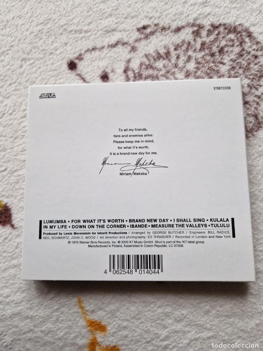CDs de m&uacute;sica: Miriam Makeba - &rdquo;Keep Me In Mind&rdquo; CD - Foto 2