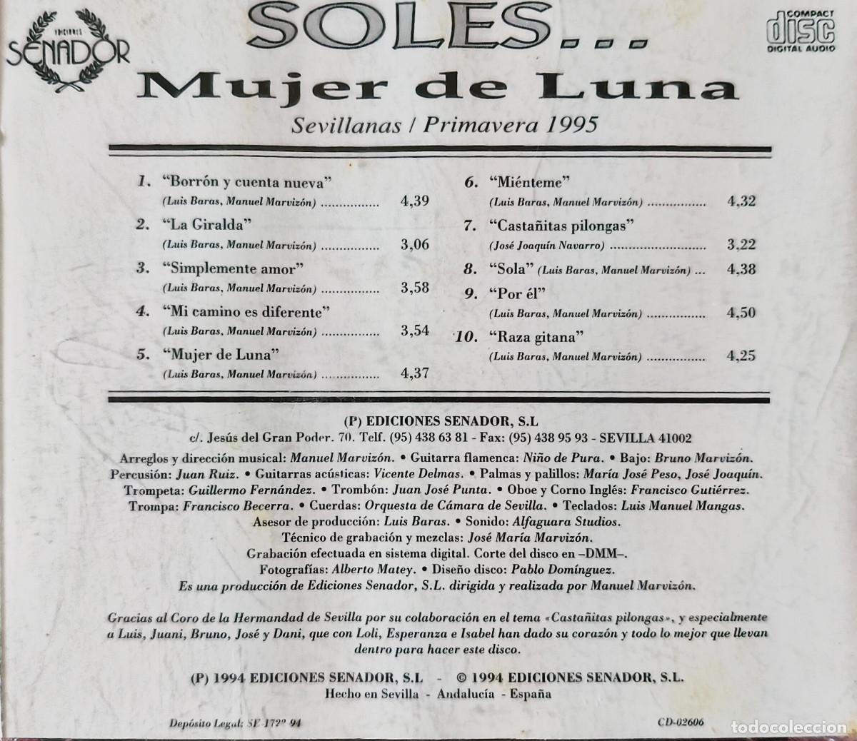 CDs de m&uacute;sica: Soles: Mujer de luna - Foto 2