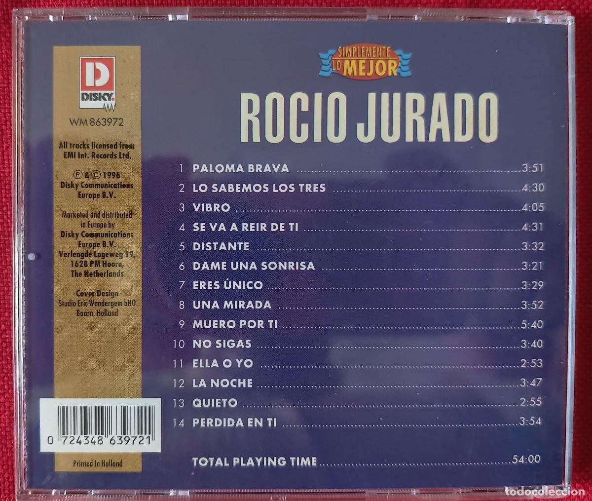 CDs de m&uacute;sica: Roc&iacute;o Jurado: Simplemente lo mejor - Foto 2
