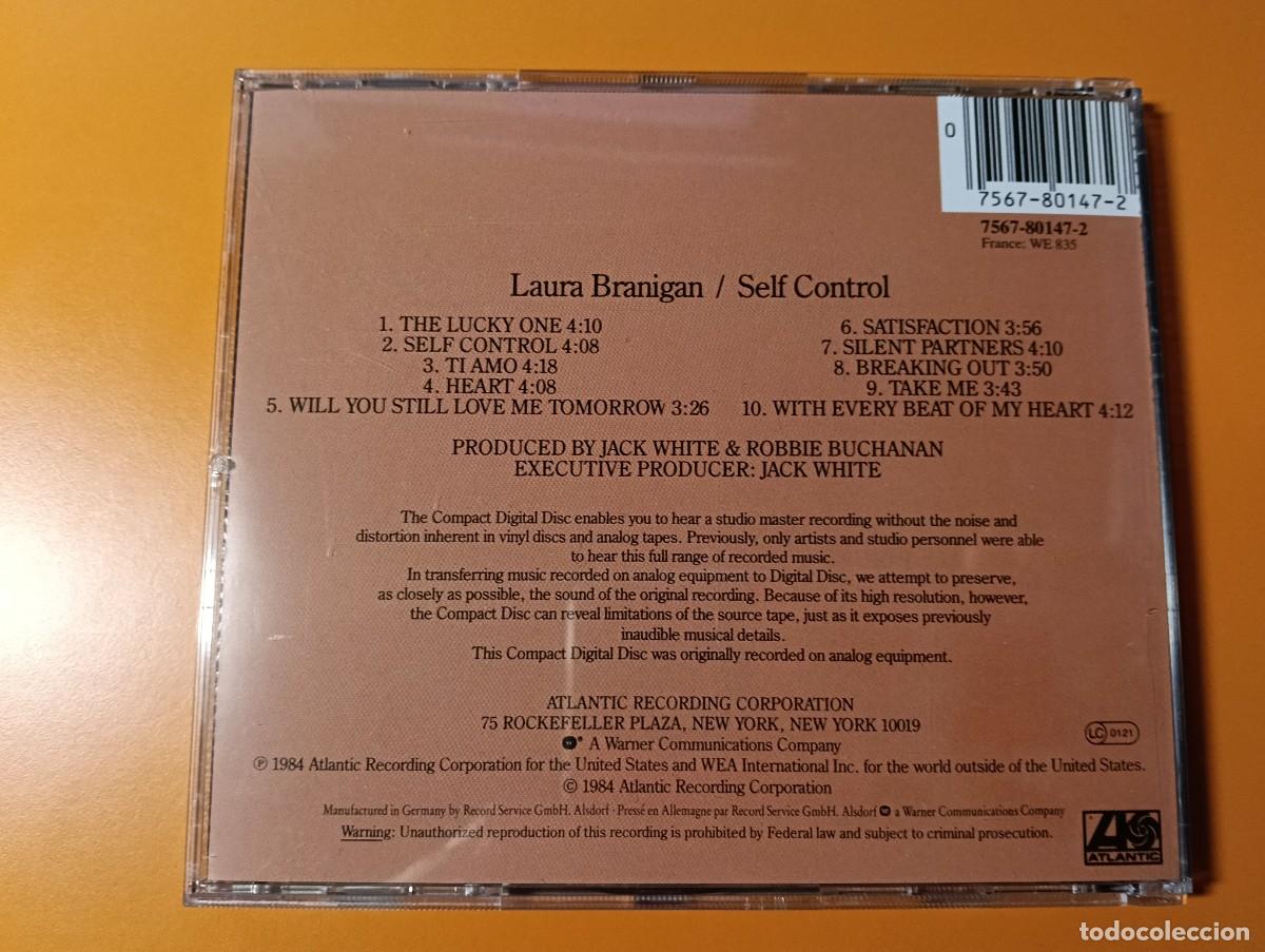CDs de m&uacute;sica: CD LAURA BRANIGAN - SELF CONTROL (WEA, 1984) - Foto 2