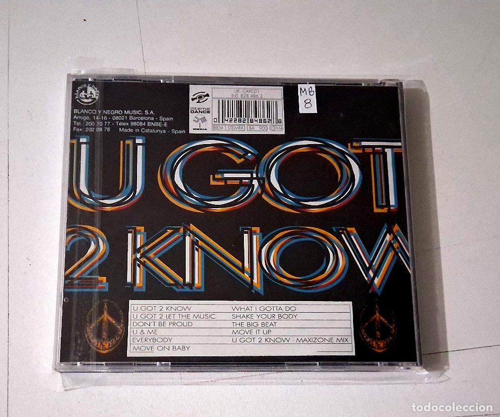 CDs de m&uacute;sica: CAPELLA &rdquo;U GOT 2 KNOW&rdquo; CD 11 TRACKS - Foto 2