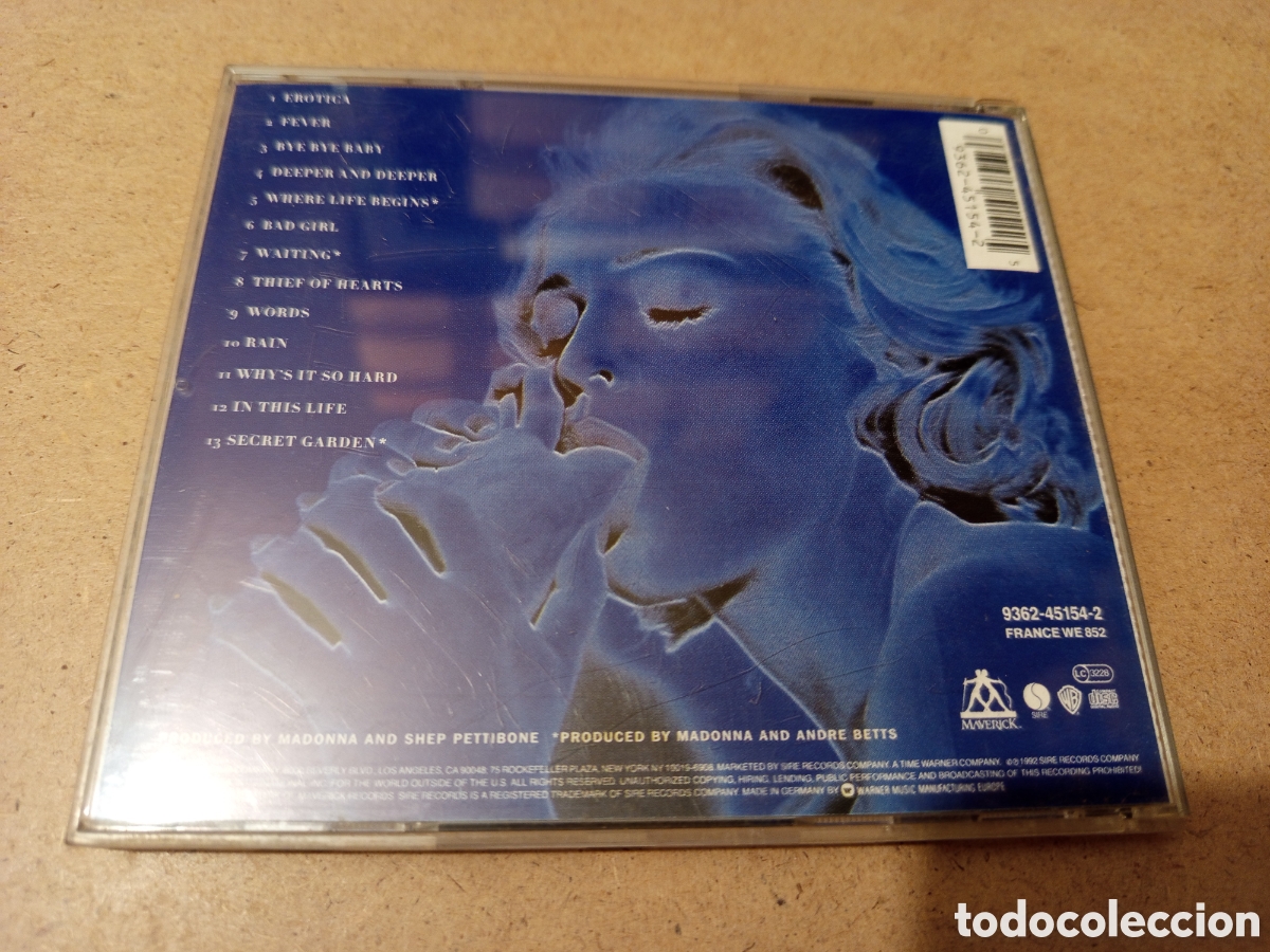 CDs de m&uacute;sica: EROTICA MADONNA (CD) - Foto 3