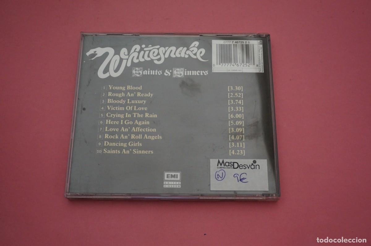 CDs de m&uacute;sica: CD - WHITESNAKE - SAINTS & SINNERS - DISCO EN ESTADO EXCELENTE - Foto 3