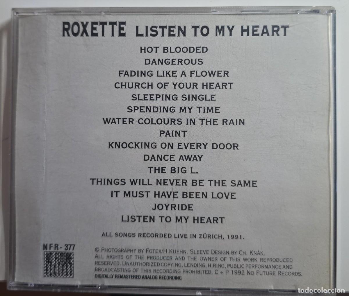 CDs de m&uacute;sica: CD Roxette - Listen To My Heart - Foto 3