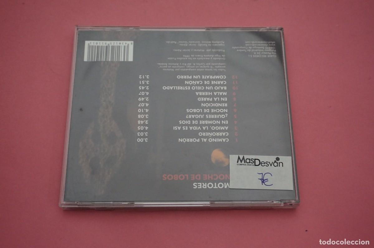 CDs de m&uacute;sica: CD - MOTORES - NOCHE DE LOBOS - Foto 3