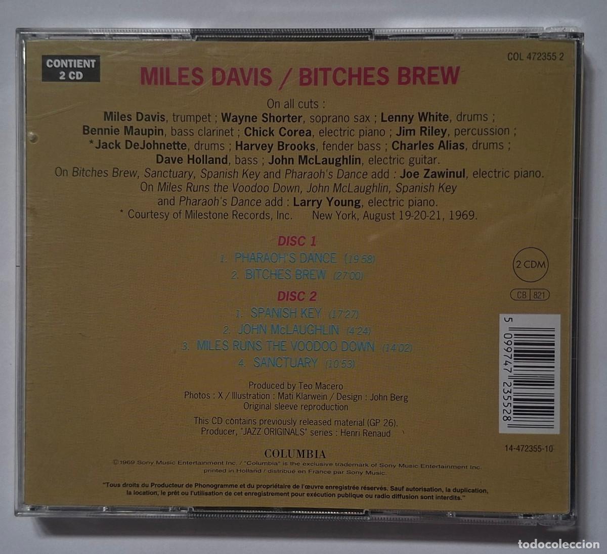 CDs de m&uacute;sica: MILES DAVIS. BITCHES BREW. 2 CDS - Foto 3