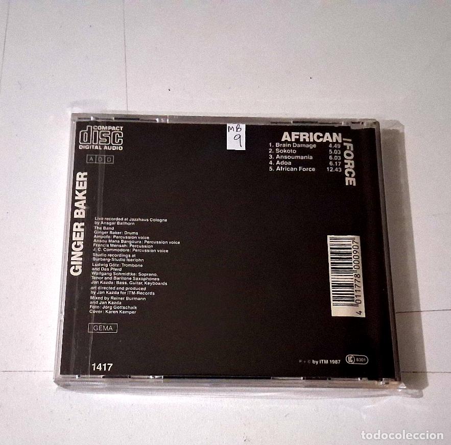 CDs de m&uacute;sica: GINGER BAKER &rdquo;AFRICAN FORCE&rdquo; CD 5 TRACKS - Foto 2