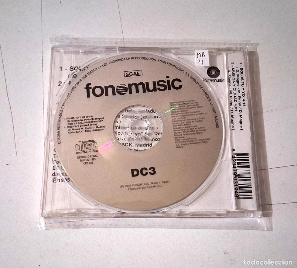 CDs de m&uacute;sica: DC3 &rdquo;SOLOS TU Y YO&rdquo; CD SINGLE 2 TRACKS - Foto 2