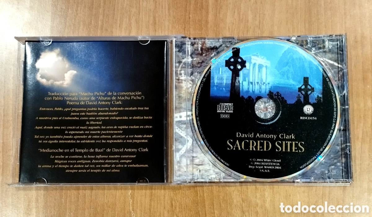 CDs de m&uacute;sica: CD &rdquo;SACRED SITES&rdquo; DE DAVID ANTONY CLARK - Foto 3