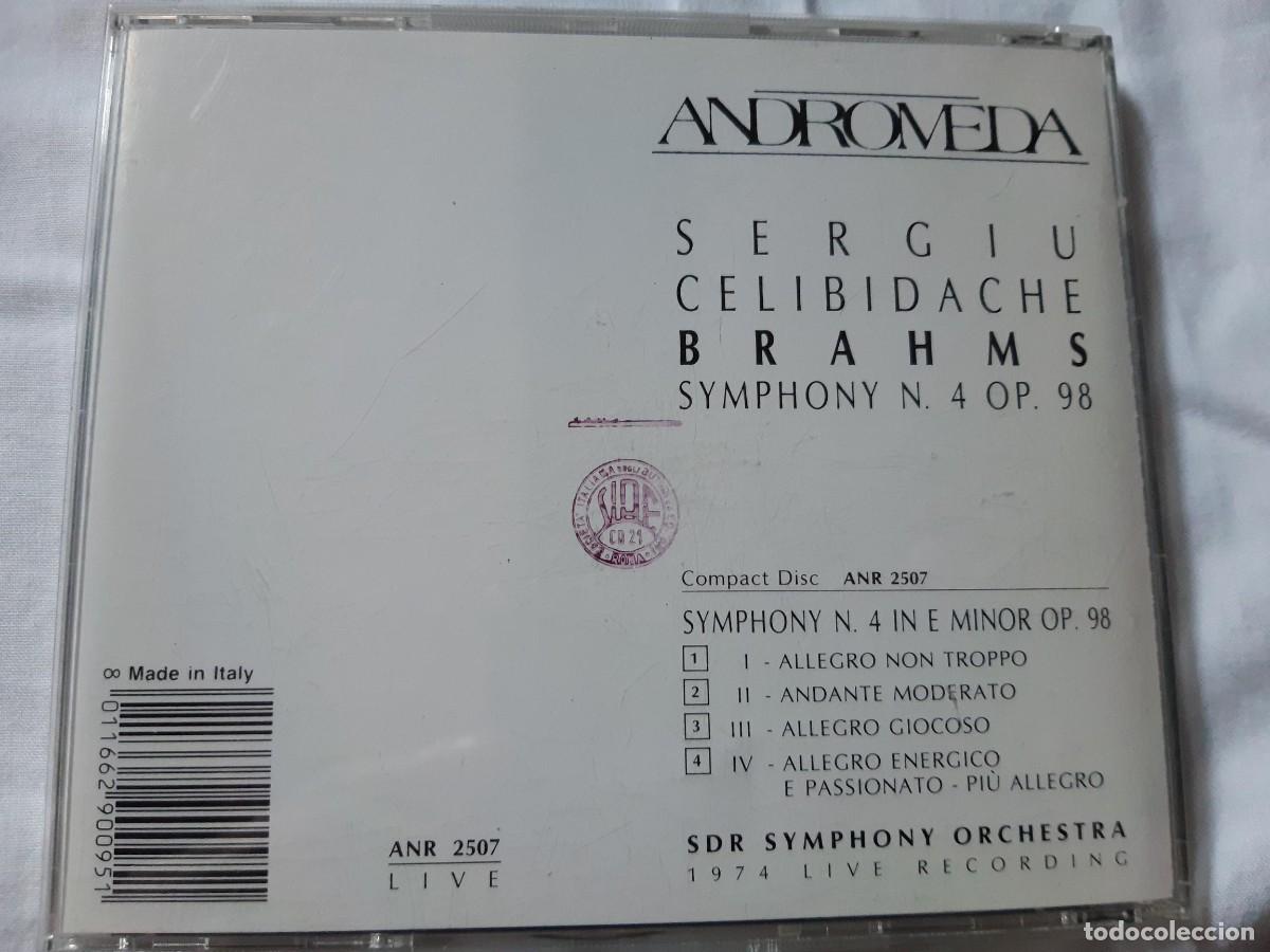 CDs de m&uacute;sica: SERGIU CELIBIDACHE BRAHMS SYMPHONY 4 CD - Foto 2