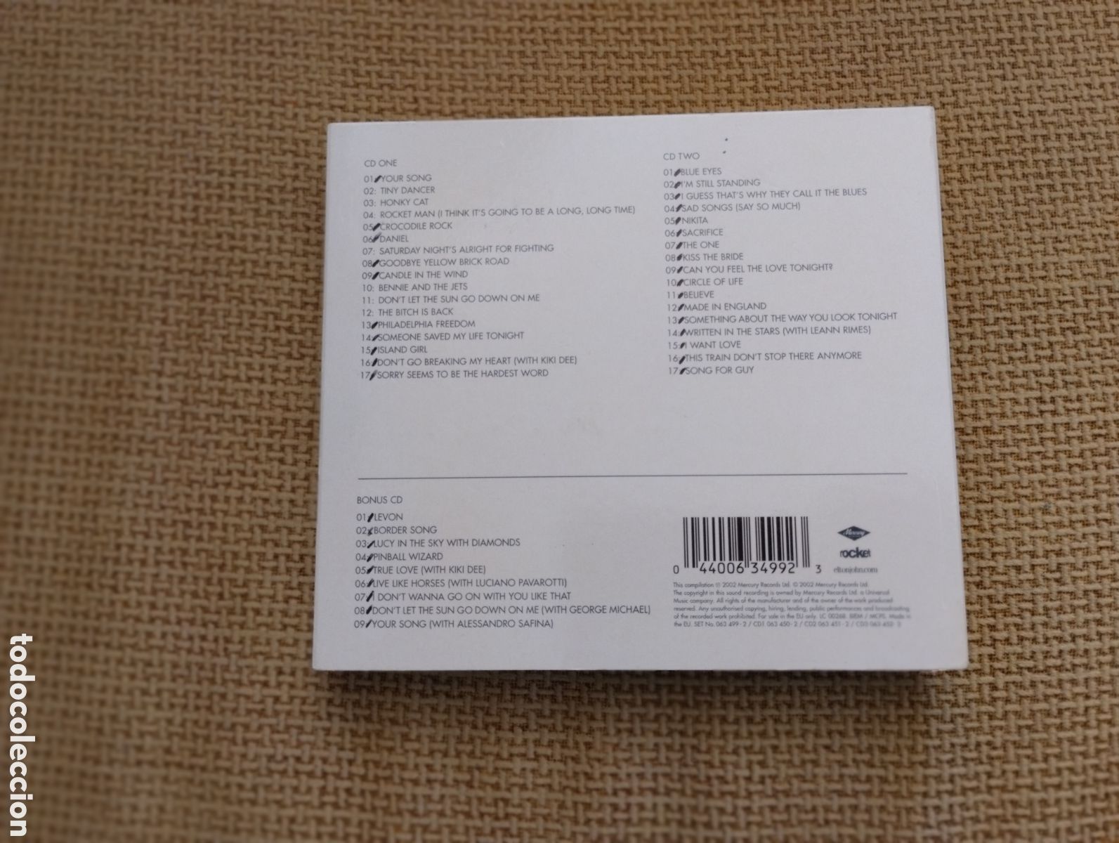 CDs de m&uacute;sica: CD ELTON JOHN GREATEST HITS 1970-2002 - Foto 4
