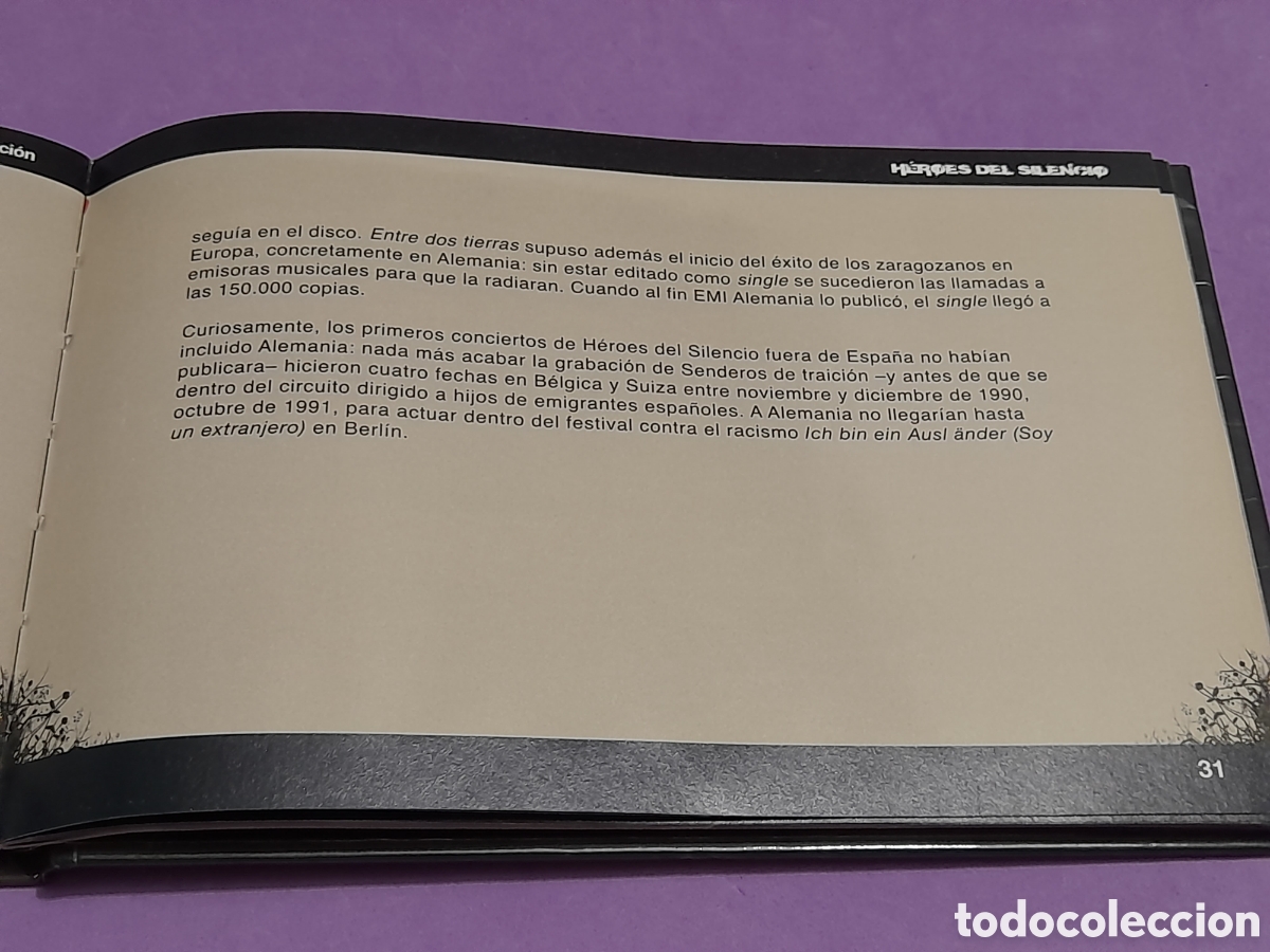 CDs de m&uacute;sica: Libro gu&iacute;a, CD, Heroes del Silencio, Senderos de Traici&oacute;n - Foto 6