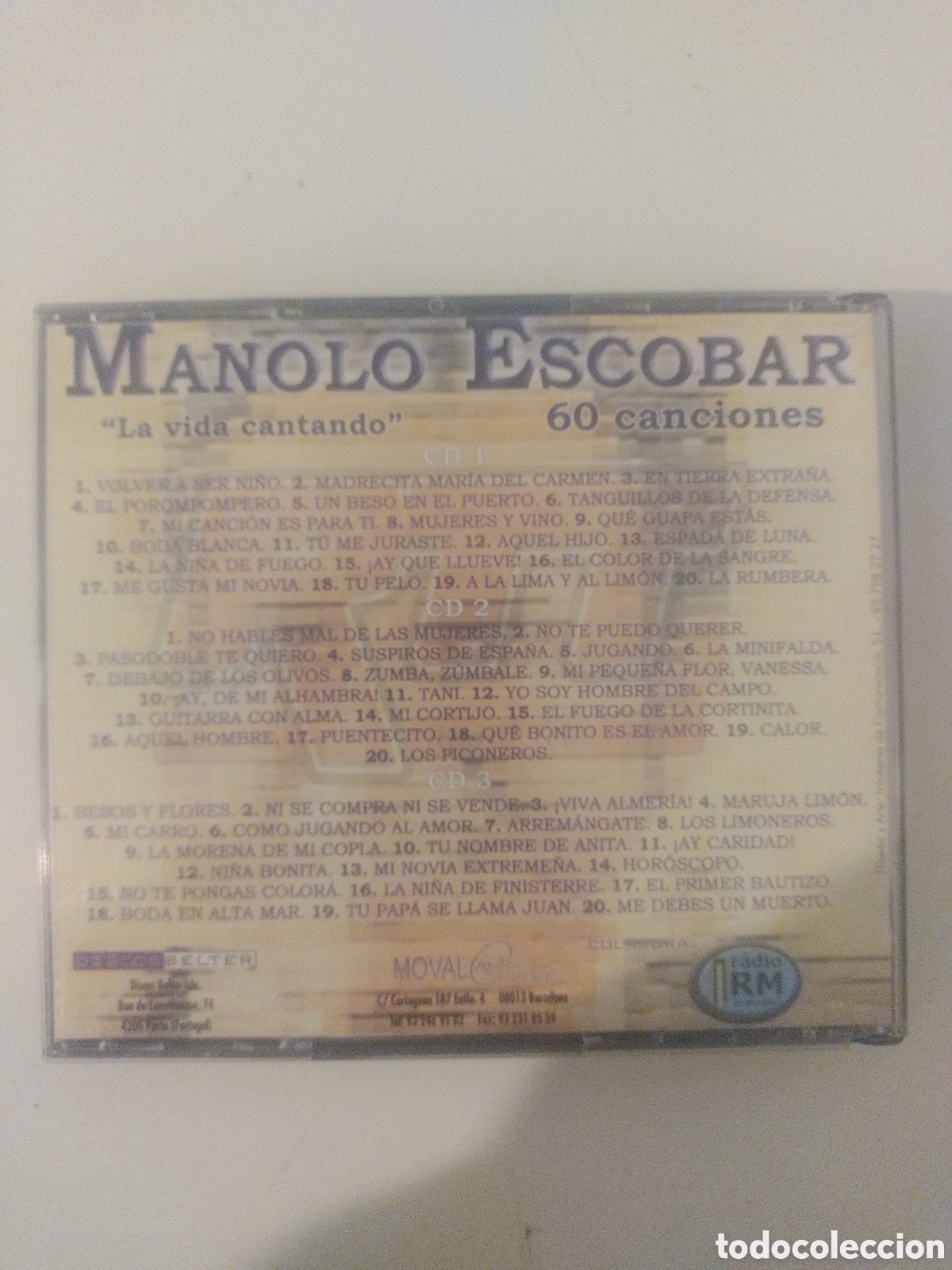 CDs de m&uacute;sica: CD Manolo Escobar -La Vida Cantando - Foto 2