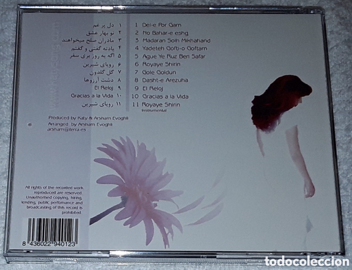 CDs de m&uacute;sica: CD - KATY EVOGHLI - ROYAYE SHIRIN - Foto 2