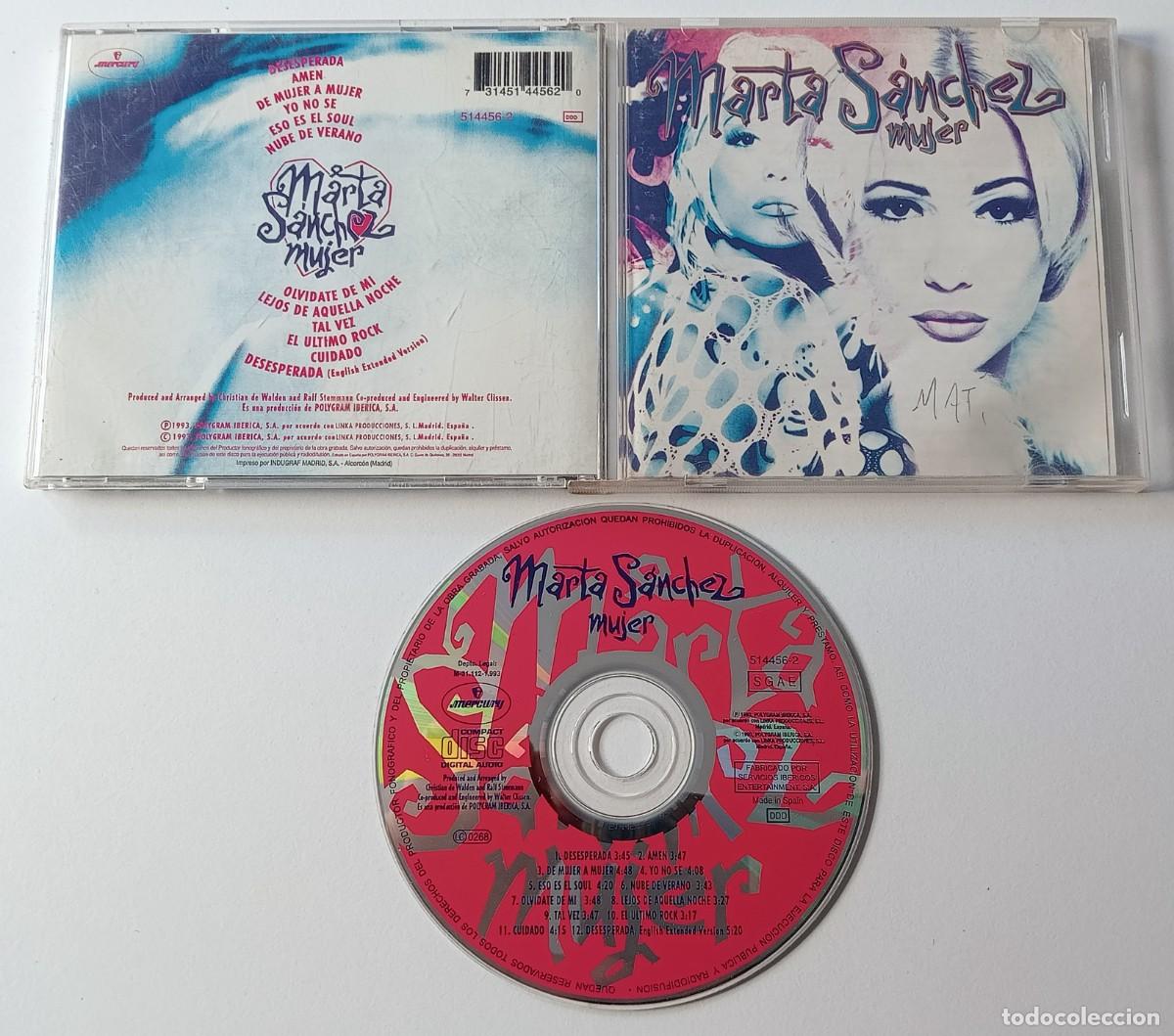 CDs de m&uacute;sica: CD MARTA S&Aacute;NCHEZ - MUJER - Foto 2