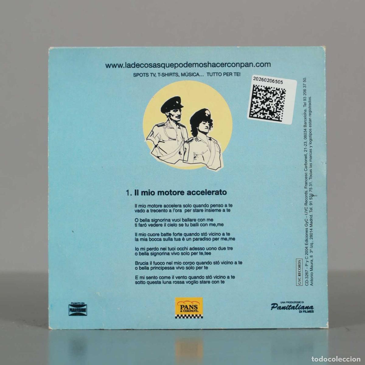 CDs de m&uacute;sica: CD. Los Carabinieri &ndash; Il mio motore accelerato. - Foto 2