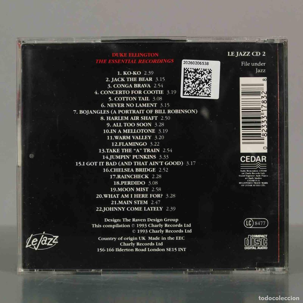 CDs de m&uacute;sica: CD. Duke Ellington &ndash; The Essential Recordings. - Foto 2