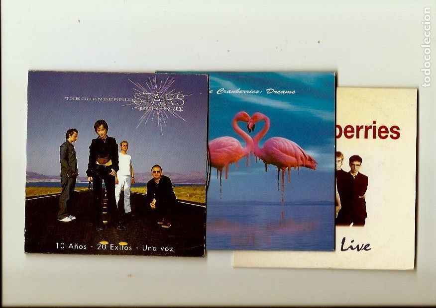 CD de M&uacute;sica: THE CRANBERRIES. Stars, the best of 1992-2002. Dreams. Zombie live (3 cds single)