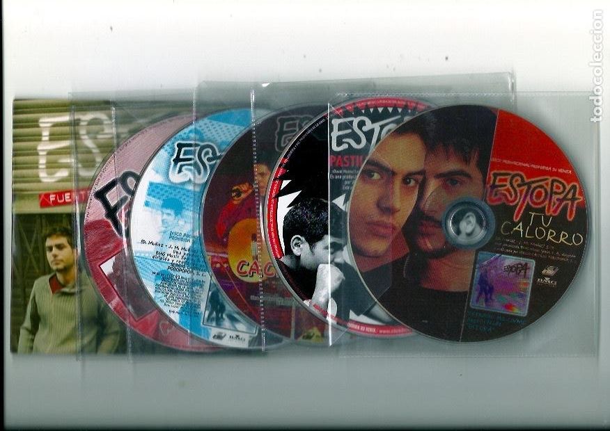 CD de M&uacute;sica: ESTOPA. Me falta el aliento. Como Camar&oacute;n. Cacho a cacho. Tu calorro. Pastillas de... (6 cds single)