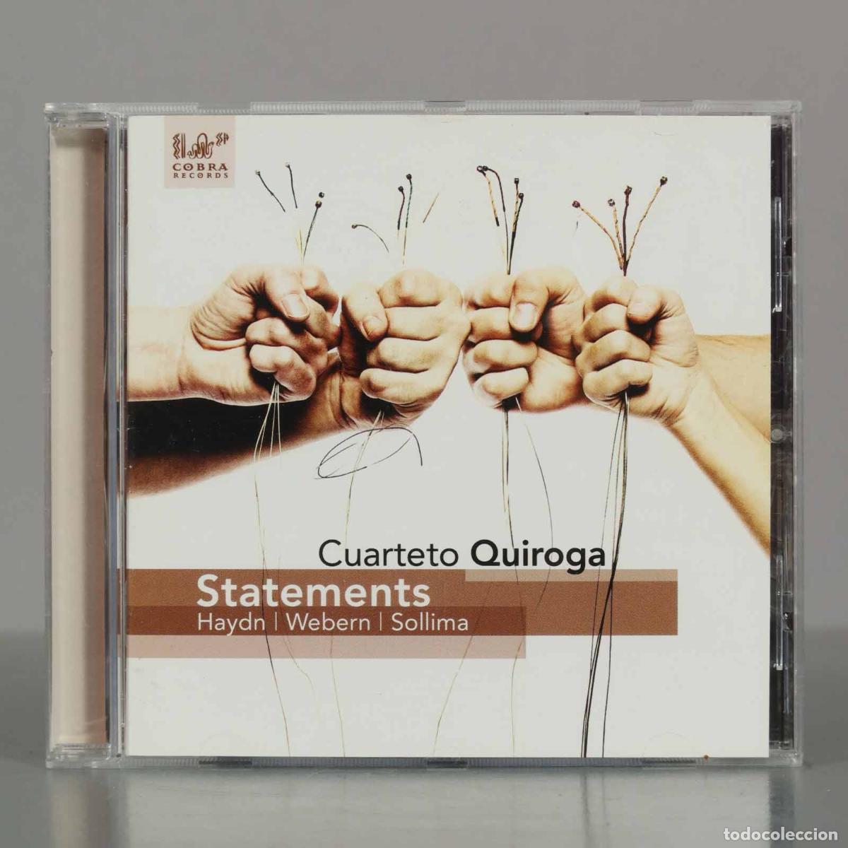 CDs de m&uacute;sica: CD. Cuarteto Quiroga. Statements. Haydn | Webern | Sollima. - Foto 1