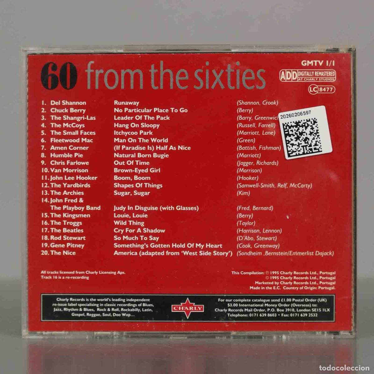 CDs de m&uacute;sica: CD. Various &ndash; 60 From The Sixties. - Foto 2