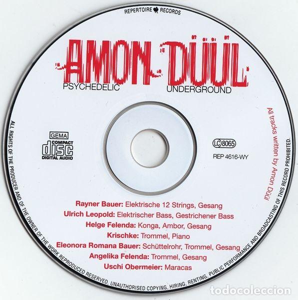 CDs de m&uacute;sica: AMON D&Uuml;&Uuml;L &lrm;&ndash; PSYCHEDELIC UNDERGROUND CD 1997 KRAUTROCK, PSYCHEDELIC ROCK, EXPERIMENTAL - Foto 3