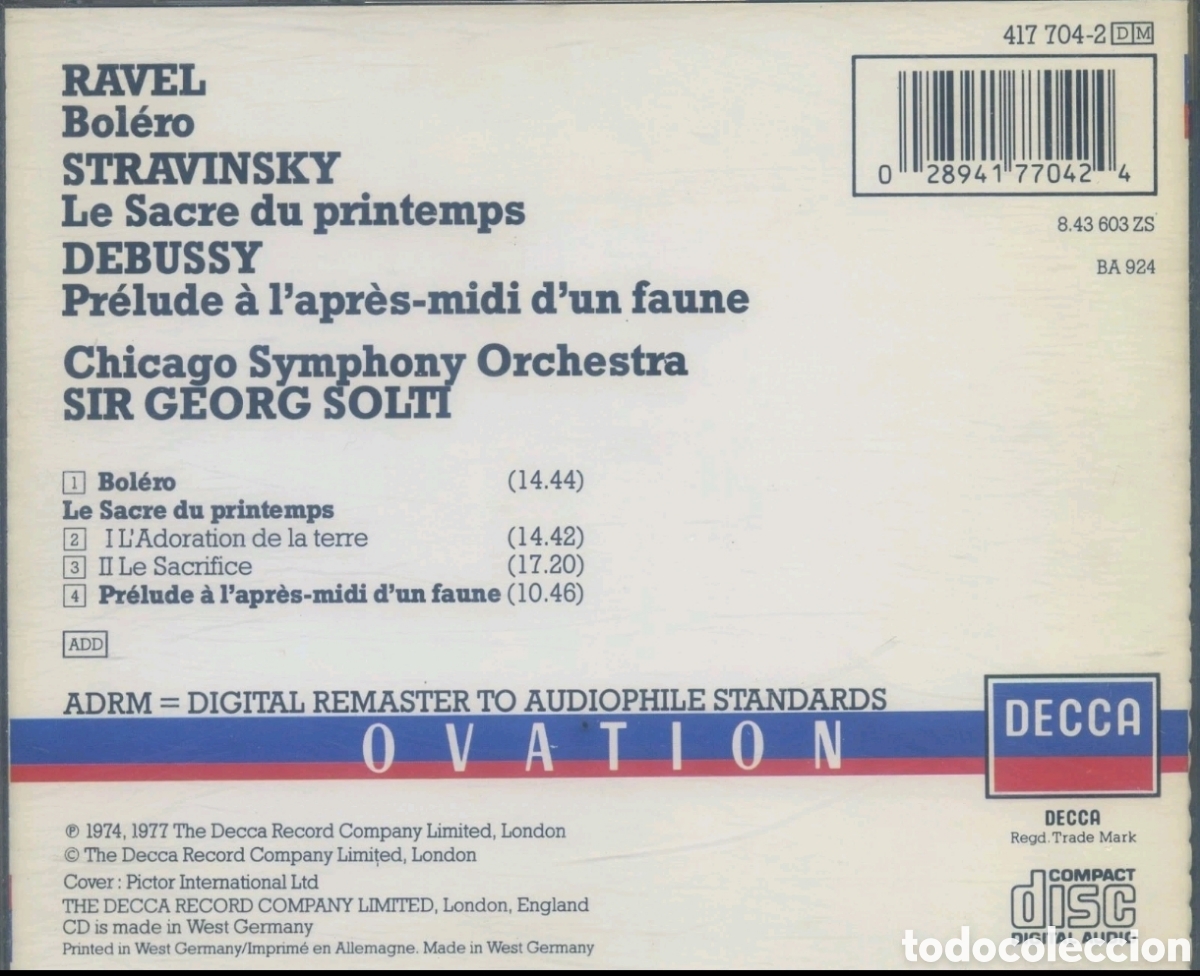 CDs de m&uacute;sica: Ravel, Stravinsky, Debussy - Foto 2