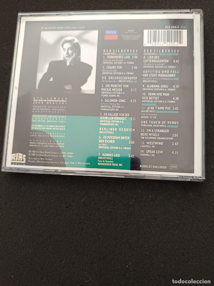 CDs de m&uacute;sica: UTE LEMPER SINGS KURT WEILL. - Foto 2