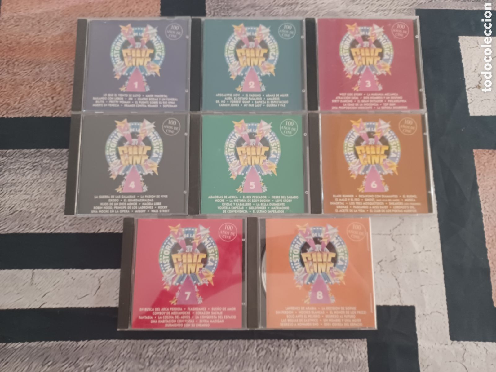 CDs de M&uacute;sica: 8 cds historias de la m&uacute;sica del cine