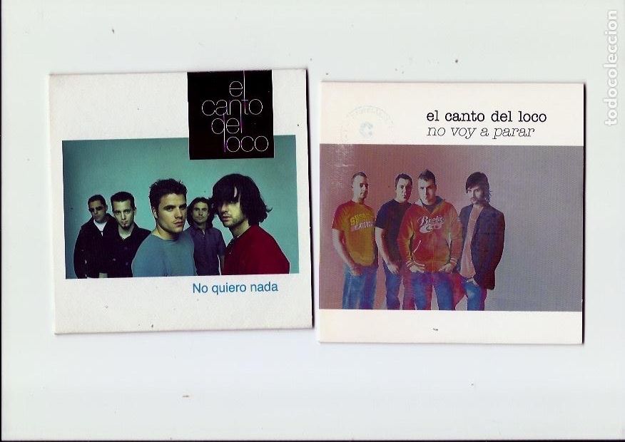 CDs de M&uacute;sica: EL CANTO DEL LOCO. Eres un canalla. Llueve en mi. No quiero nada. Vivir as&iacute; es morir(15 cd singles)