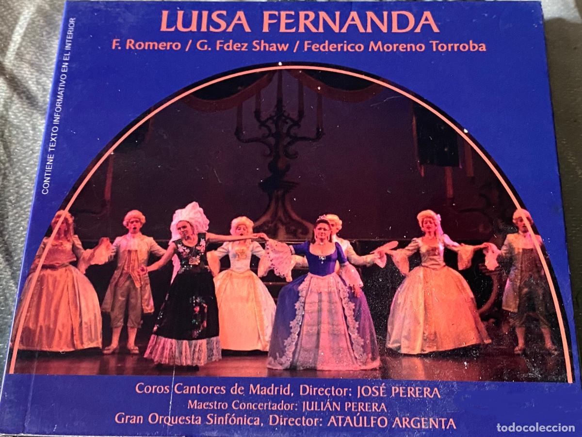 CD di Musica: 'Luisa Fernanda'. Zarzuela completa. Discos Novoson. 2009. Caja tipo digipack. Buen estado.