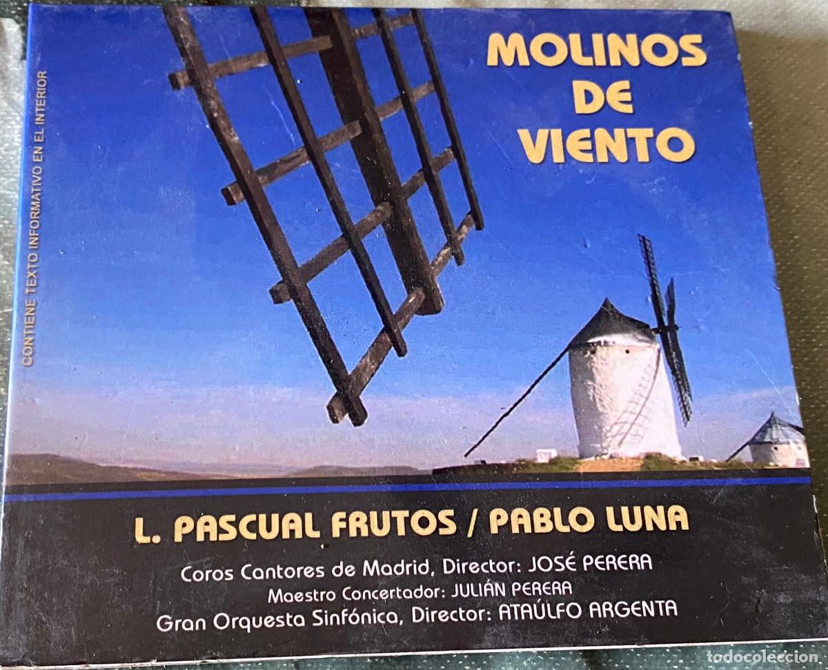 CD de M&uacute;sica: 'Molinos de Viento'. Zarzuela completa. Discos Novoson. 2009. Caja tipo digipack. Buen estado.