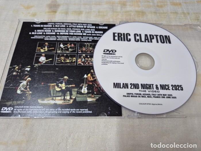 CDs de m&uacute;sica: DVD - Eric CLAPTON - Live Milan & Nice 2025 - Foto 2