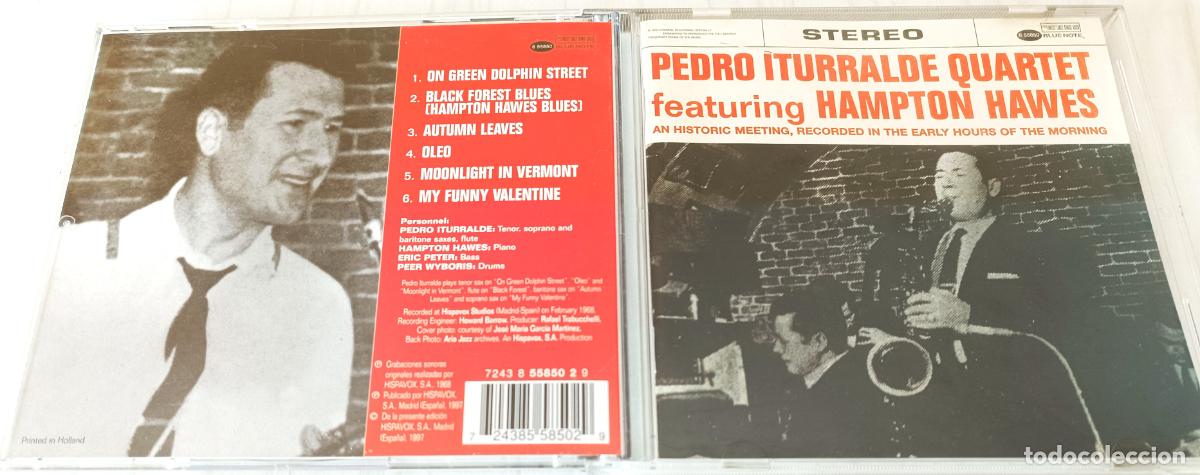 CDs de m&uacute;sica: CD PEDRO ITURRALDE QUARTET - feat HAMPTON HAWES CD BLUE NOTE - 1997 - Foto 2